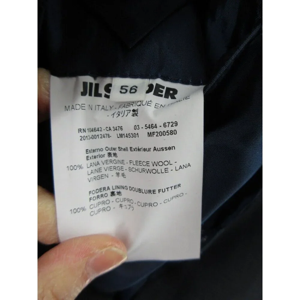Jil Sander Sport Coat 42 Blazer Jacket Houndstooth Wool Tailor Made 56